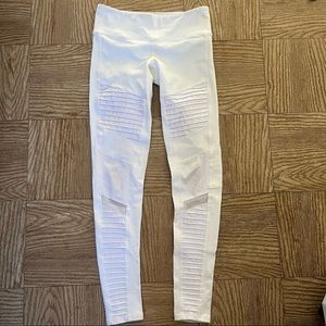 Womens Alo yoga pants leggings small white